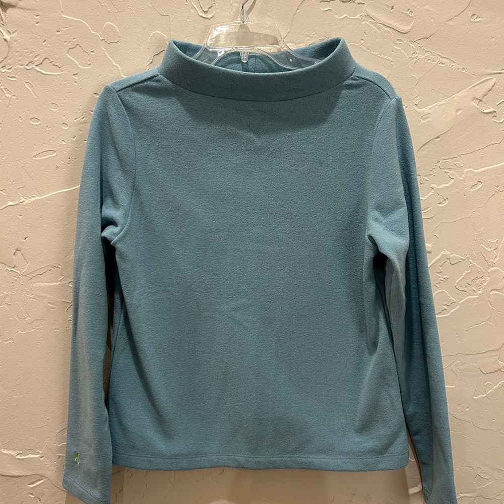 Dudley Stephens Light Blue Brighton Boatneck Fleece Size Medium